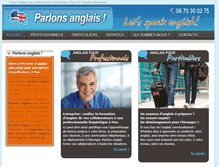 Tablet Screenshot of parler-anglais.net